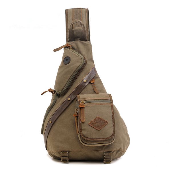 

2019 summer high capacity chest bag for men&female canvas sling bag casual crossbody for short trip