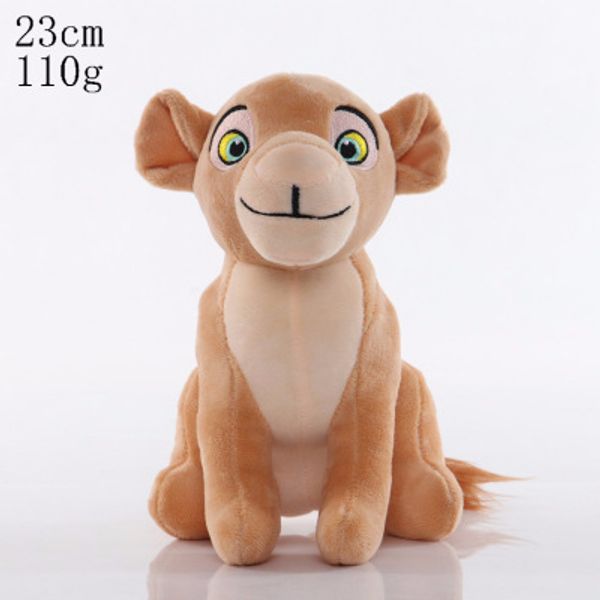 

13/23cm sitting simba the lion king plush doll toys anime movie simba soft stuffed animals pendant toy for kids christmas gifts