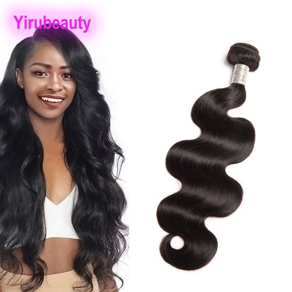 Cabelo humano da malaio Cor natural cor de 10 a 30 polegadas onda de água profunda onda de água cacheada Extensões de cabelo lisado