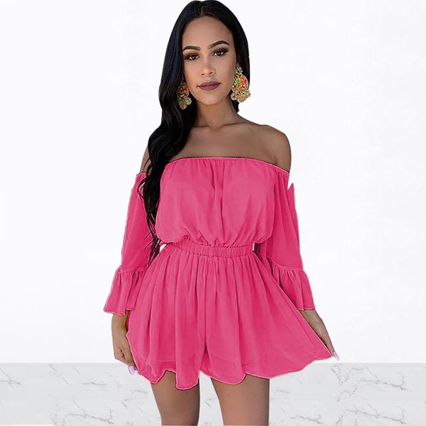 

повседневный off плечо мини комбинезоны бретелек разрез шеи бабочка рукавом легкий костюм с шортами summer beach ruffled hem elegant party o, Black;white