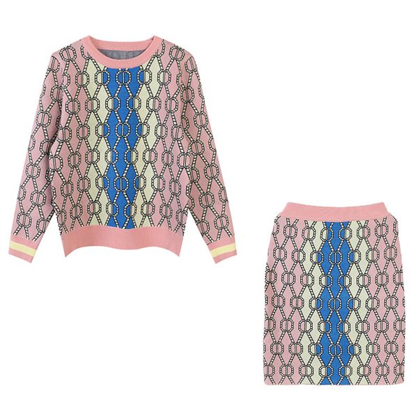 

европа и круглый контраст цвета шеи соединенных штатов нового женского плед с длинным рукавом трикотаж с хип юбкой, Black;white