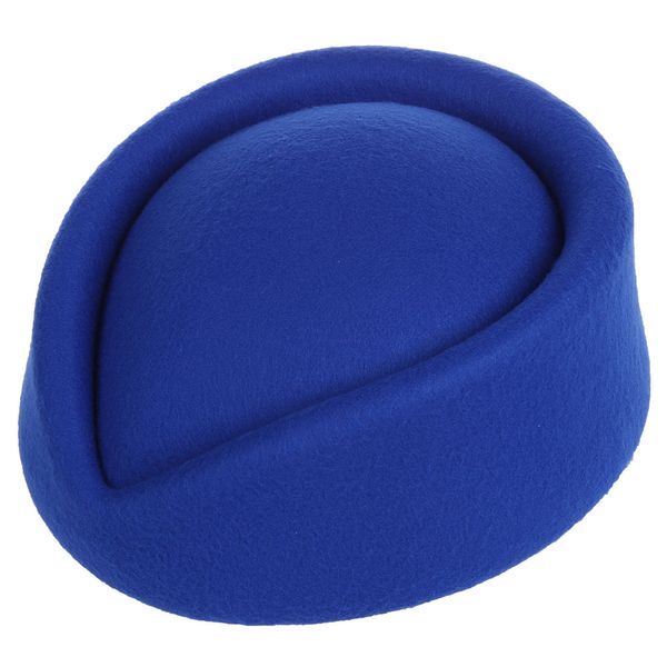 

новый элегантный войлока pillbox стюардесса стюардессы берет hat party base cap (красный, Blue;gray