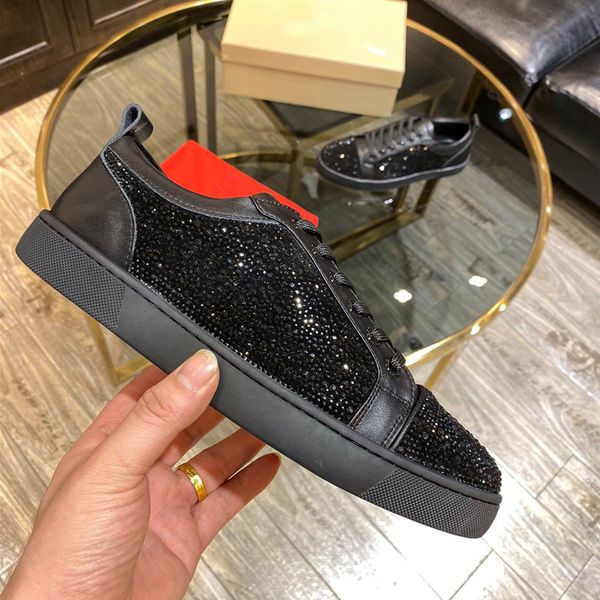 

2020 дешевые мужские платья обувь модельер мужчины мигания дышащей обуви из кожи и ткани переплетены мода досуга мужчин preferre size4, Black