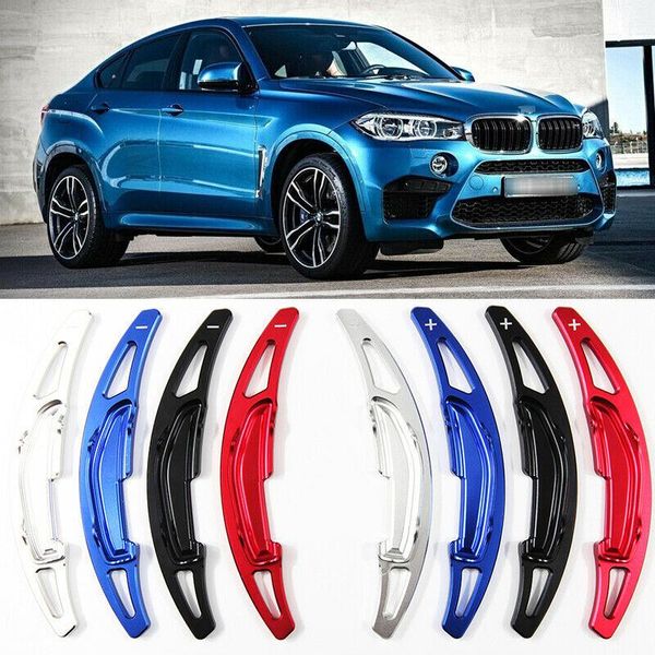 

2pcs aluminum steering wheel shift paddles shifter extension for bmw x6 m 2015