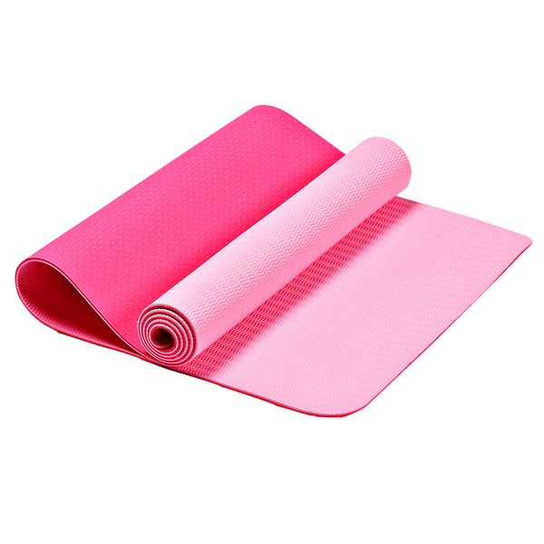 

tpe non-slip yoga mats for fitness tasteless pilates mat 3 color gym exercise sport mats elastic pad workout sport 72*24 inch