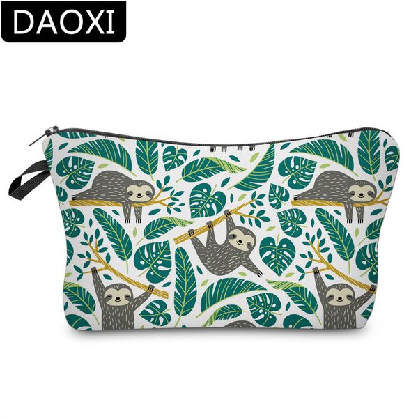 

daoxi 3d printing sloth cosmetic bags roomy makeup bag for travel dx51476