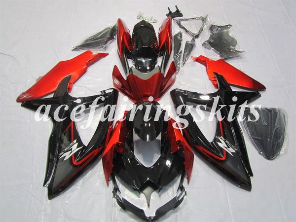 

new abs motorcycle full fairings set fit for suzuki gsx-r1000 k7 2007 2008 07 08 bodywork set bright red