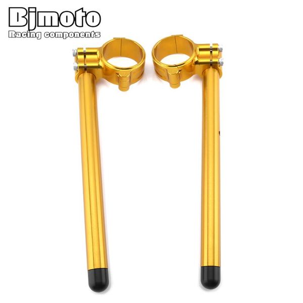 

7/8" 22mm adjustable motorbike handbar clip ons 47mm motorcycle cnc billet aluminum handlebars lift clip-ons bjmoto