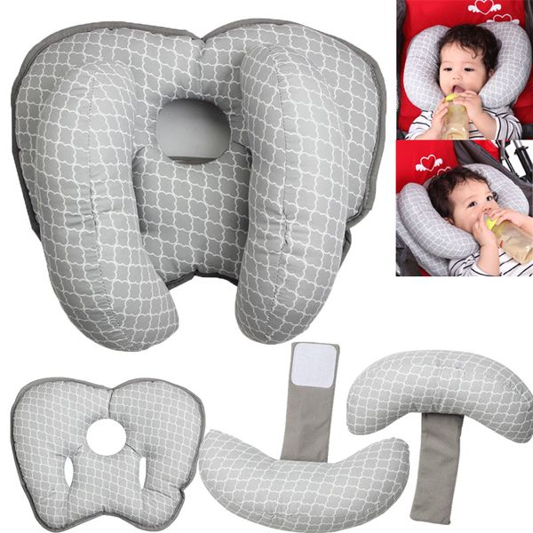 

fashion baby kids head neck soft cotton support u shaped pillow headrest travel car seat cushion