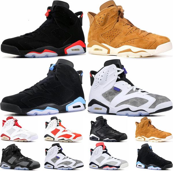 

basketball mens 6s trainers infrared release unc tinker hatfield golden harvest black cat sports sneaker shoes size 7-13