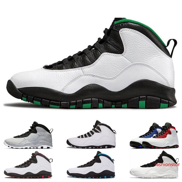 

men basketball shoes 10 10s seattle cement i'm back bobcats chicago cool grey powder blue steel grey black white sport sneakers size 7