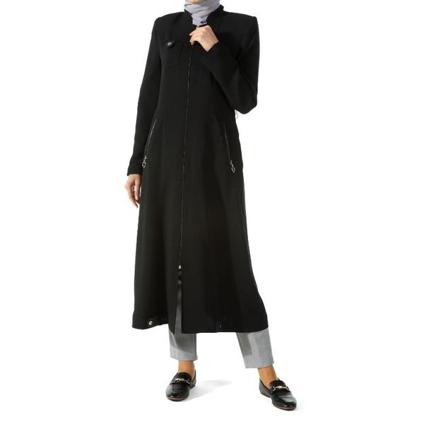 

lined cape, Black