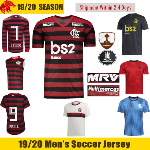 

19 20 Flamengo Soccer Jerseys 2018 2019 E.RIBEIRO GABRIEL B. Football Shirt DE ARRASCAETA VITINHO Flamengo Womens & Mens DIEGO Long Jersey