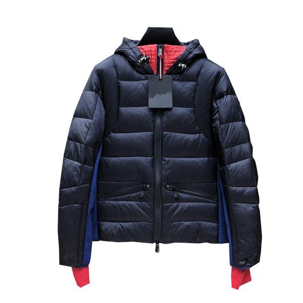 

men's down parkas jacket loose short winter outdoor clothing thick warm 2019 new ski suit european authentic english style monc hooded, Black