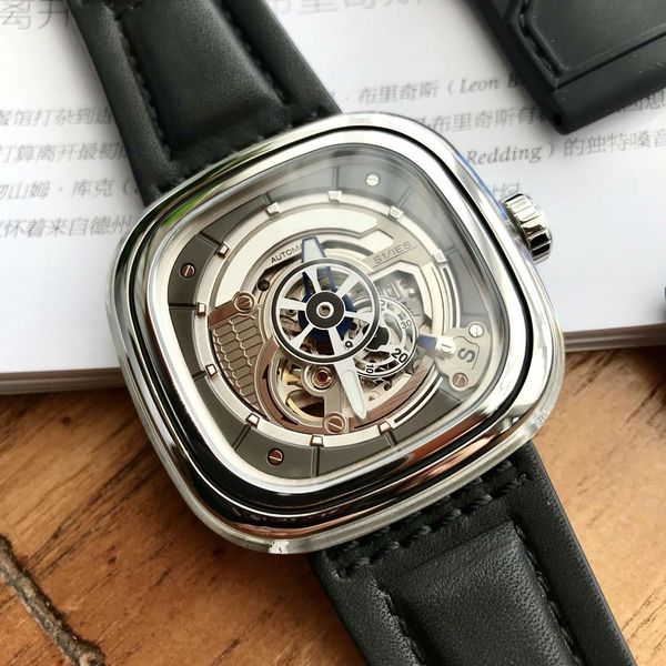 

Luxury watch 47mm waterproof 1 01 friday nfc wri twatch miyota 82 5 movement wood box and pare band