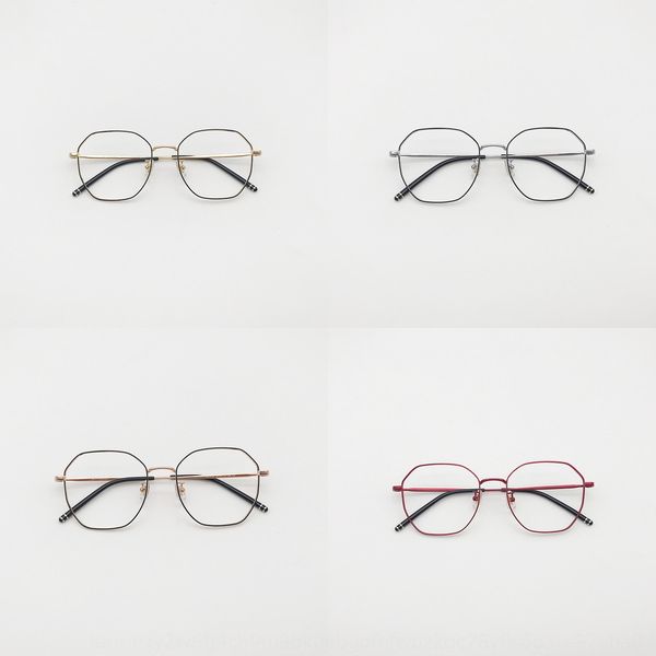 

myopia myopia irregular glasses frame for men and women metal glasses frame, Silver