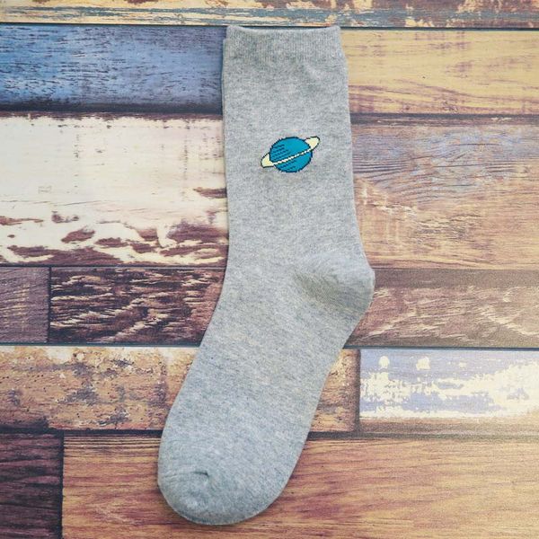 

women socks winter autumn novelty gymnastics printed sock cartoon long funny socks solid hiphop cotton cool meia, Black;white