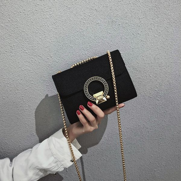 

new bags trendy women bags small square checklock small shoulder messenger