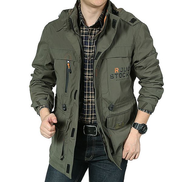 

men brand hooded jacket windbreaker waterproof mens designer jackets fashion luxury loose thin men clothing size m-4xl 4 colors, Black;brown