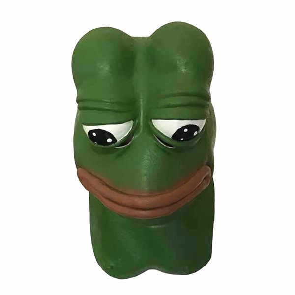 

halloween frog latex анфас головы маска костюм косплей реалистичная sad rubber pepe маска для взрослых