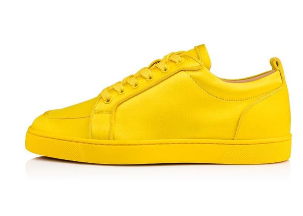 

brand yellow suede women red sole rantulow lovers fashion shoes red bottom sneaker rantulow orlato mens flat, Black