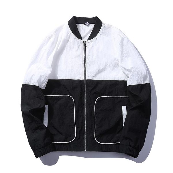 

men's jackets youth fashion trend pantsuits zippered vest casual coat fiber textile leisure sweatershirt, Black;brown
