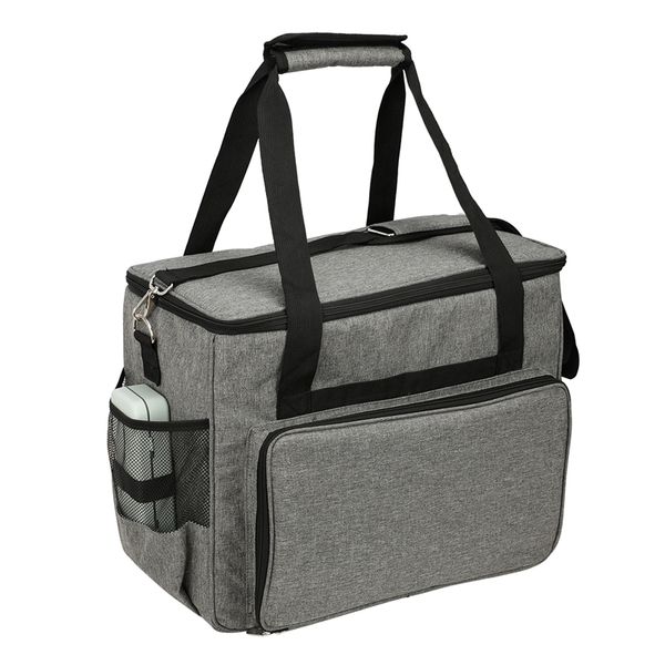 

large capacity sewing machine storage bags tote multi-functional portable travel home organizer sewing machine accessories gray