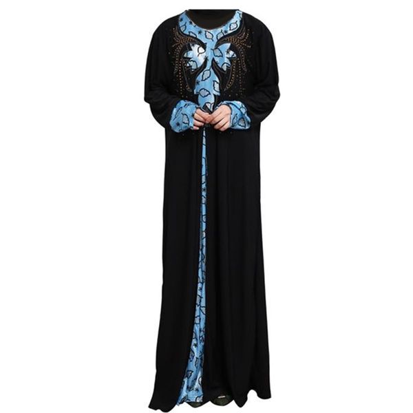 

2017 muslim black abaya islamic clothing for women fashion plus size rhinestone dubai kaftan robe dress turkish abaya d265, Red