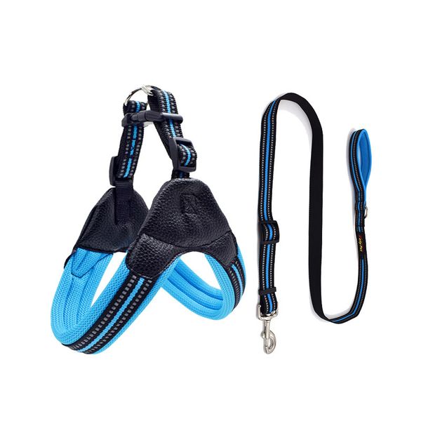 

new pet vest reflective no-pull pet harness adjustable outdoor breathable mesh dog pet harness easy wal
