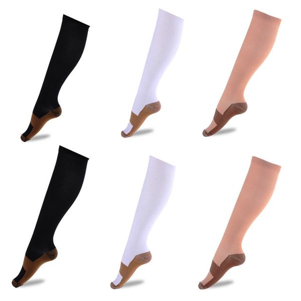 

2 pieces sport socks leg warmmer compression socks anti-fatigue compression, Black