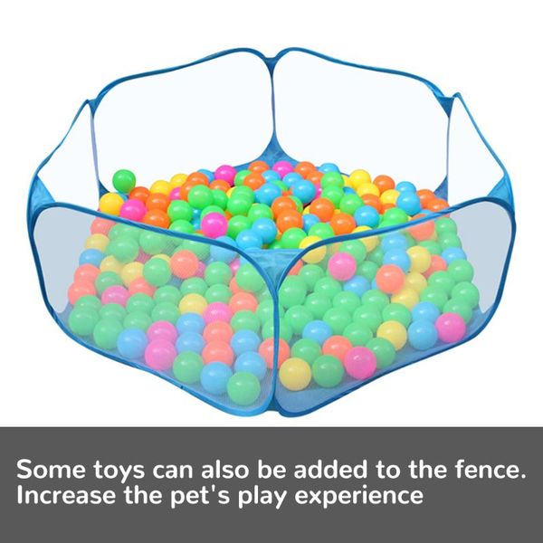 

portable small pet cage transparent hedgehog cage tent pet playpen open folding yard fence for hamster guinea pig #1
