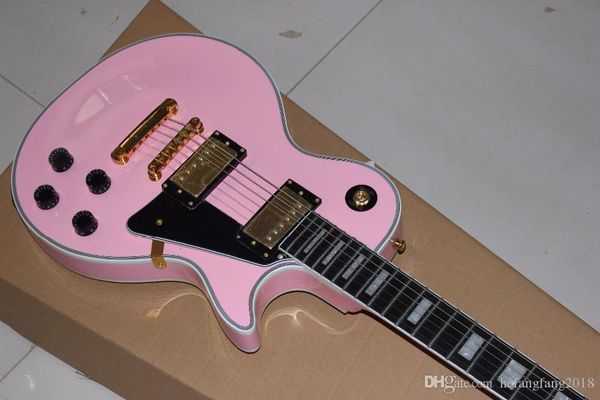 

newcustomshop lp standard custom electric guitar, rosewood fingerboard, pink guitar