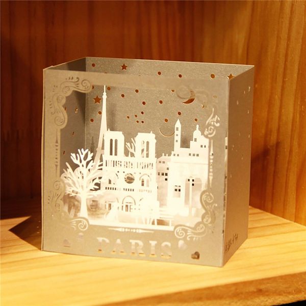 

paris 3d fold up card and envelope