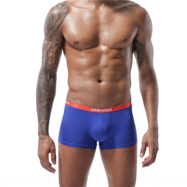 

мужское нижнее белье сплошной цвет нижнее белье модальные двухслойные бесследные u выпуклые карманные молодежные сексуальные боксерские брюк, Black;white