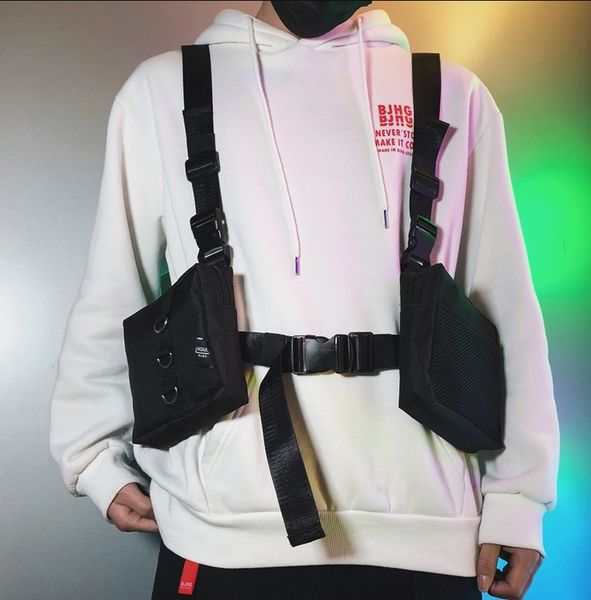 

2020 new hip-hop kanye west street ins style chest rig tactical chest bag functional package prechest bag vest