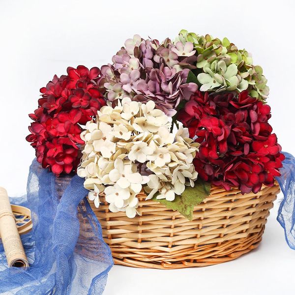 

artificial hydrangea silk flower hydrangea flower home garden decor party fake flowers wedding decorations new fake flowers