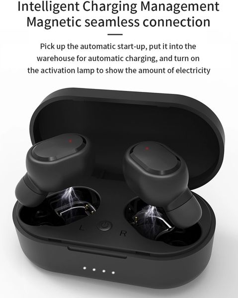 

mini v5.0 tws handsin ear bluetooth earbuds with charging case with led indicator for cell phone mobiles