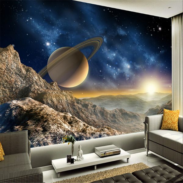 

planet earth mars papel de parede 3d p wallpaper for living room mural wall paper sofa tv background papier peint