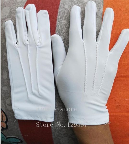 

spring and summer men' thin large white etiquette gloves male plus size elastic gloves wholesale, Blue;gray