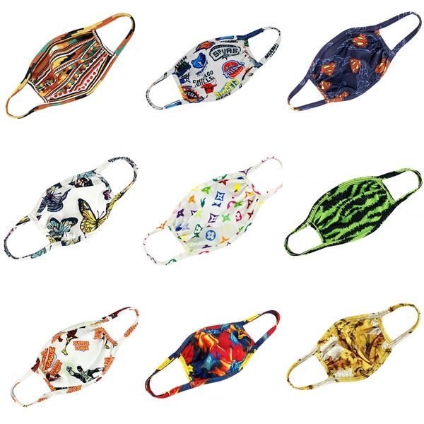 

designer printed face mask summer riding masks one piece mask anti dust fog mask factory direct creative protection anime games #443, Black