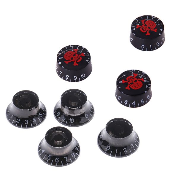 

7pcs acrylic volume tone control knobs for lp electric guitar accessories