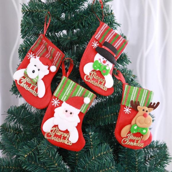

christmas letter socks tree pendant children gifts candy bags party decor
