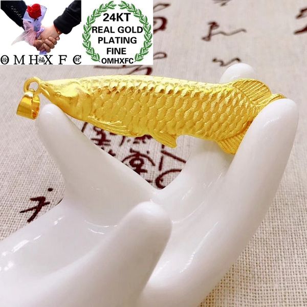

omhxfc wholesale ym94 european fashion fine woman man party birthday wedding gift fortune fish diy 24kt gold pendant charm, Blue;slivery