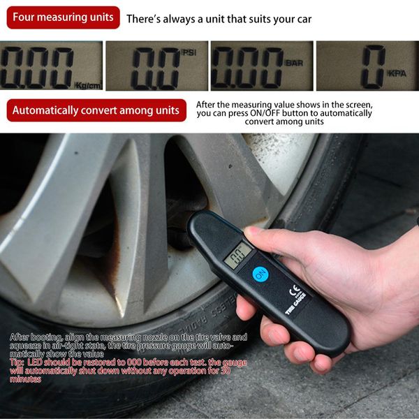 

tire pressure meter tire pressure meter digital display vehicle test tool