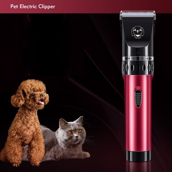 

c500 electrical dog hair trimmer rechargeable pet cat grooming clipper shaver low-noise electric cutters hair cut machine