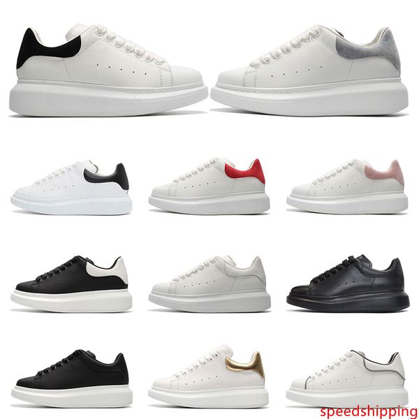 

2020 дизайнерская обувь платформа мужская женская белая кожа замша повседневная девушка черный белый золотой красный удобные плоские модные