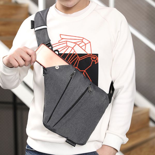 

bolso men chest bag sling canvas crossbody bag casual canvas chest anti theft crossbody bags outdoor sports bags #c1