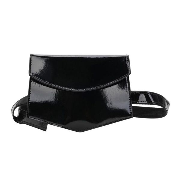 

fashion solid color women waist belt bags phone pouch bag patent leather chest fanny packs for girls bolsas feminina mujer