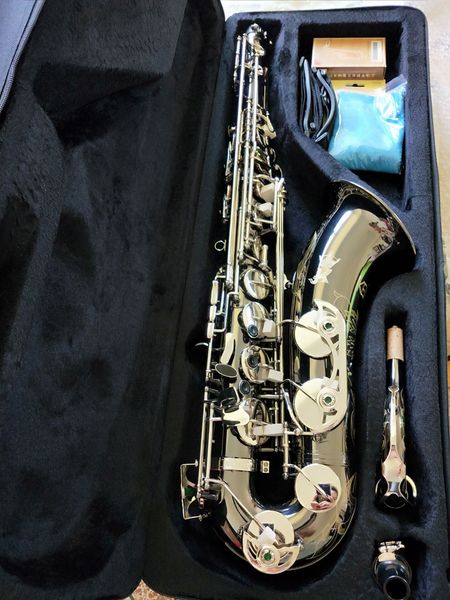Foto reale Germania JK SX90R Keilwerth Sassofono tenore Lega di nichel argento Sax tenore Top strumento musicale professionale con custodia