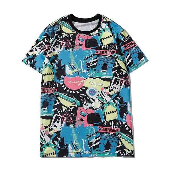 

paris fashion designer tshirts for mens women tee shirts with patterns letters 2020 summer breathable men clothing wholesale, White;black